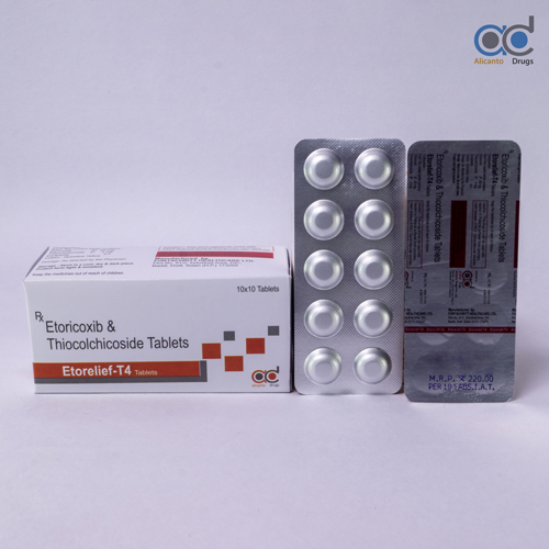 Etoricoxib 60mg and Thiocolchicoside 4 mg