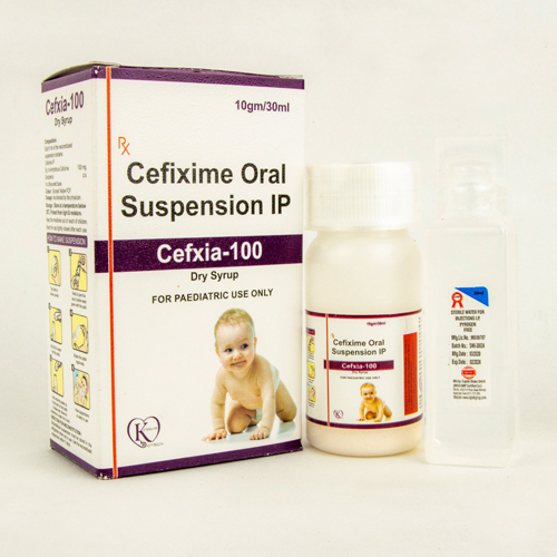 Cefixime 100 mg with water