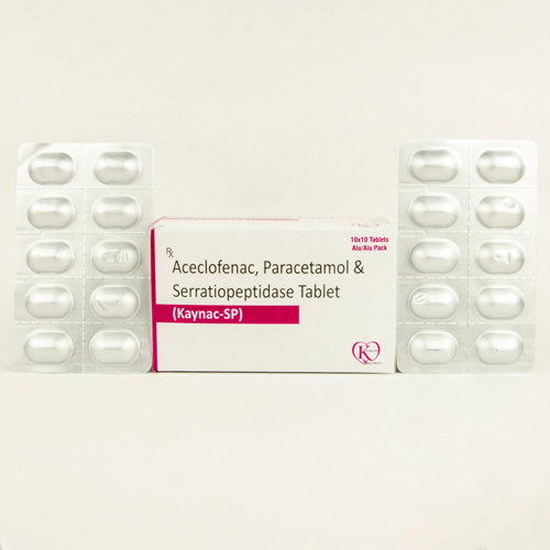 Aceclofenac 100mg , Paracetamol 325mg and Serratiopeptidase 15mg 