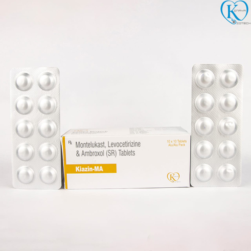 Montelukast Sodium 10mg, Levocetirizine 5mg, Ambroxol HCL 75 mg
