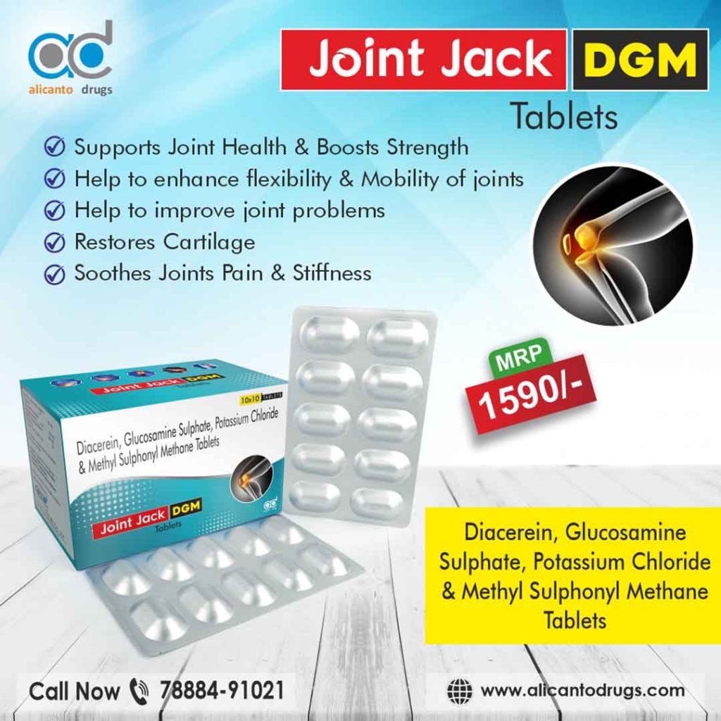 Diacerein Glucosamine Sulphate Potassium Chloride & Methyl Sulfonyl