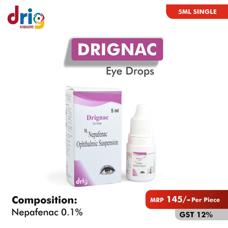 Nepafenac Ophthalmic Suspension Drignac Eye Drops Drig Vision